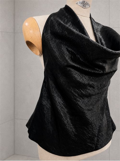 top scollo gronda cangiante SUSY MIX | SM00409NERO